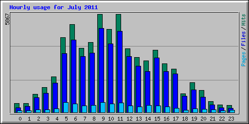 Usage Statistics for ladyirwinschool.org - July 2011